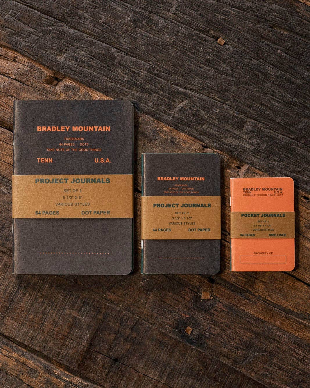 Bradley Mountain Project Journals 2-Pack, Large