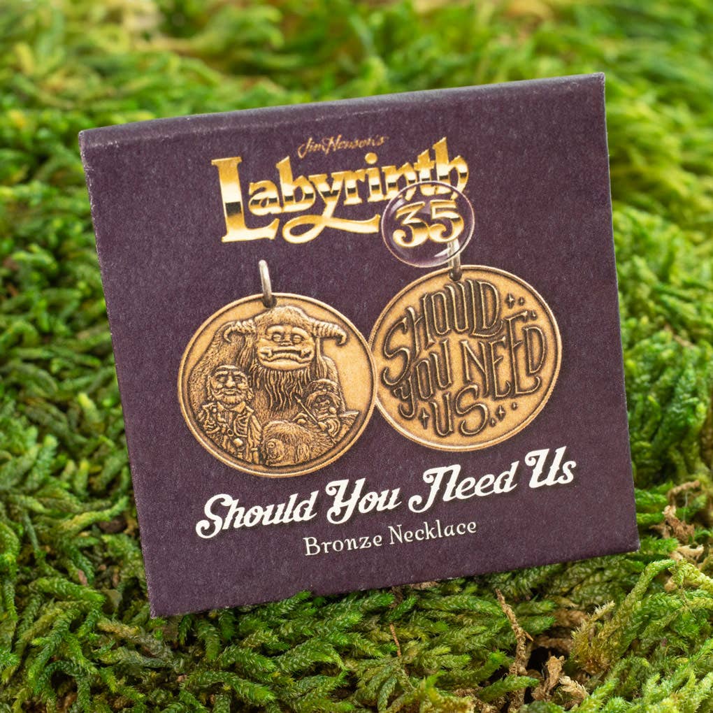 Shire Post Mint Labyrinth Should You Need Us Necklace, Charm Only