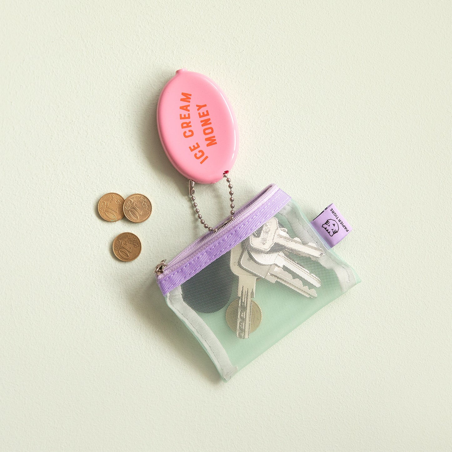 Papier Tigre Mesh Pocket XS, Lilac Mint