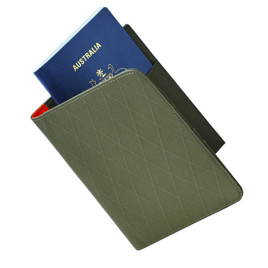 ALPAKA Ark Bifold Passport Wallet X-Pac® VX21, Dark Green