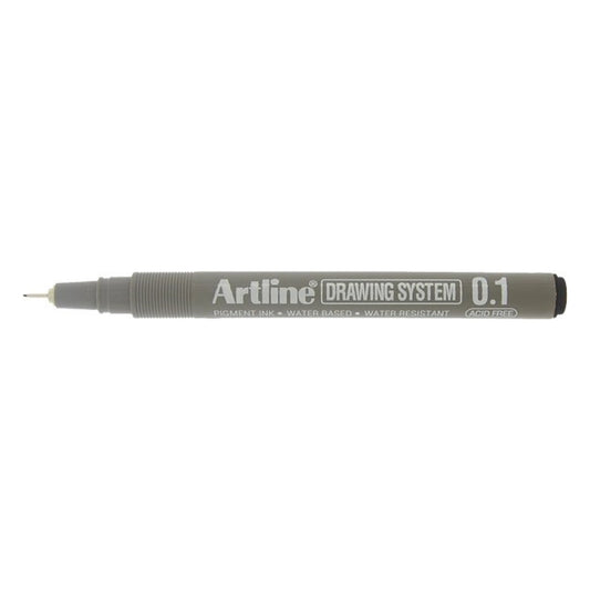 Artline 231 Fineliner Drawing System, 0.1 mm (Sort)