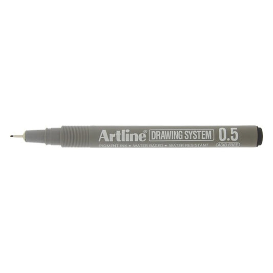 Artline 235 Fineliner Drawing System, 0.5mm (Sort)