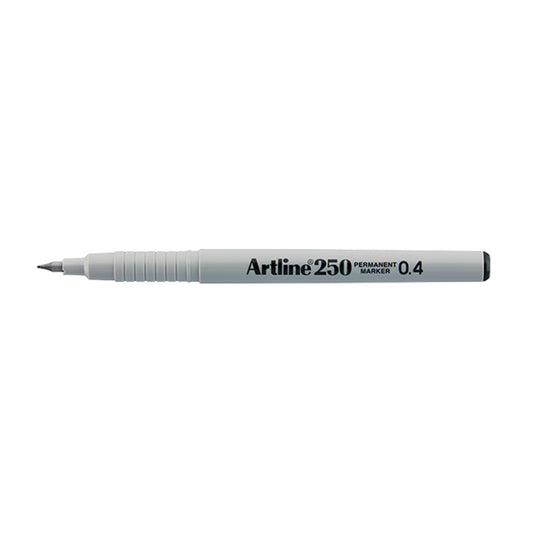 Artline 250 Permanent Merkepenn, 0.4mm (Sort)