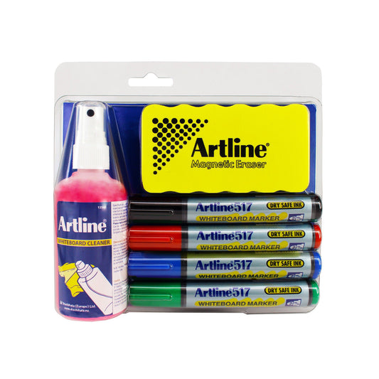 Artline Whiteboard Cleaner/Writing Kit