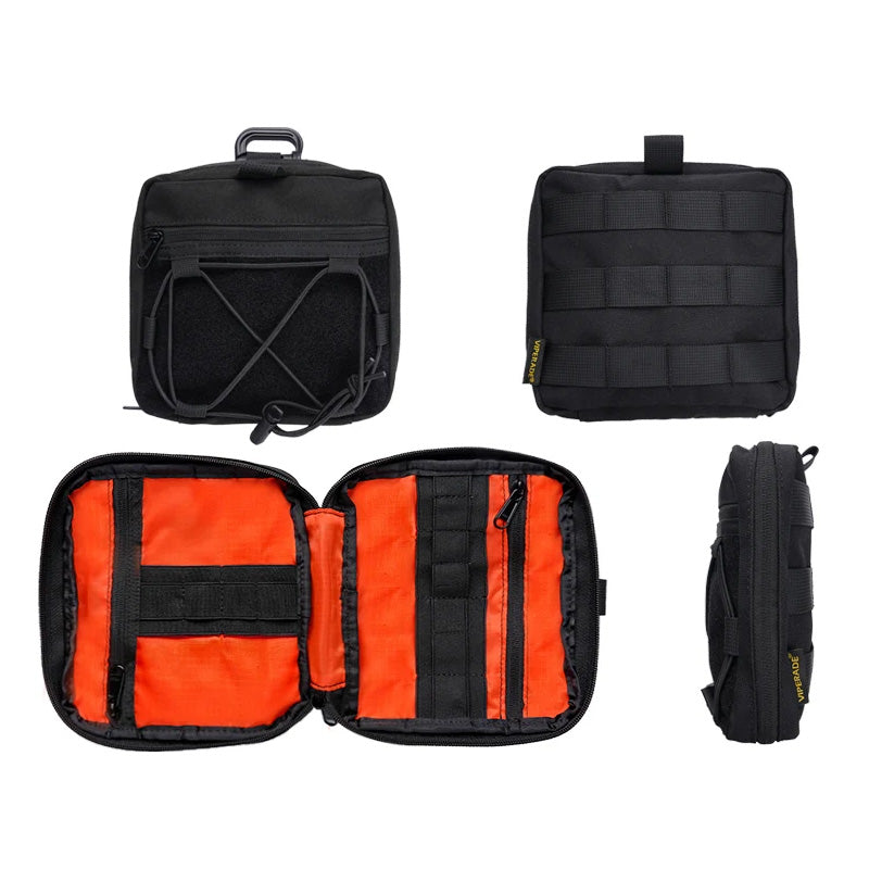 Viperade CHP3 Small Admin Pouch for Tactical Backpack or Vest, Black