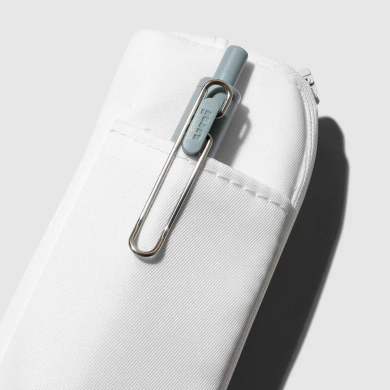 Cloth & Paper Adjustable Notebook Pouch Pen Holder, Le Blanc