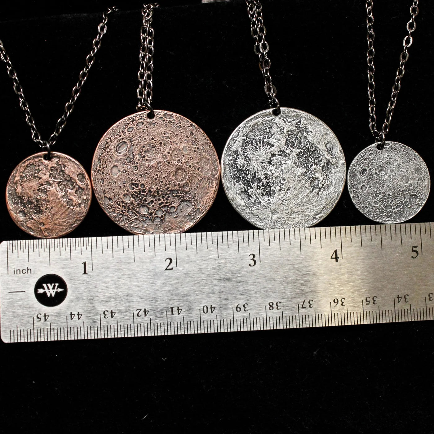 Shire Post Mint Blood Moon Copper Necklace - 1 in / 26 mm, Charm Only