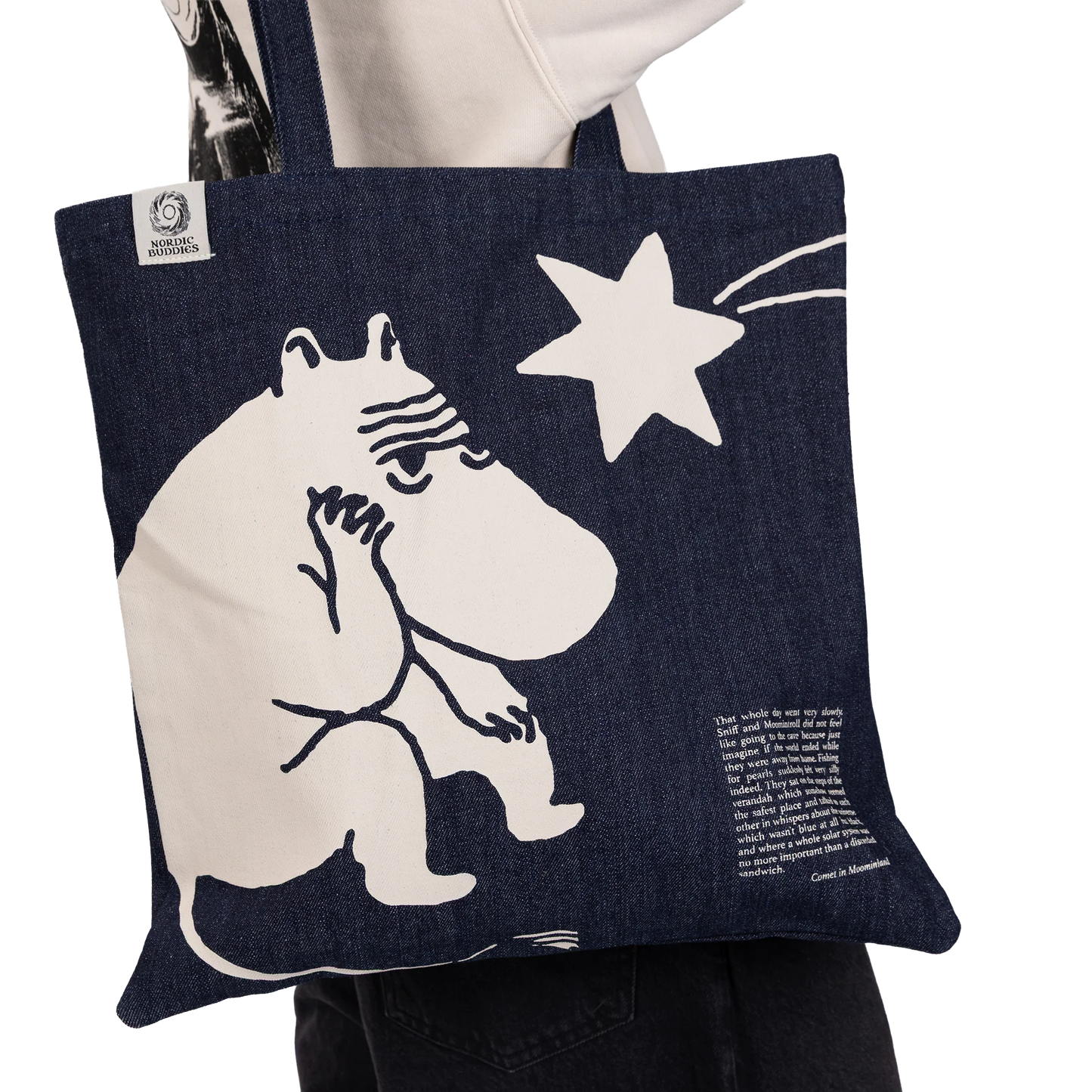 Nordicbuddies Moomin Novels Denim Bag
