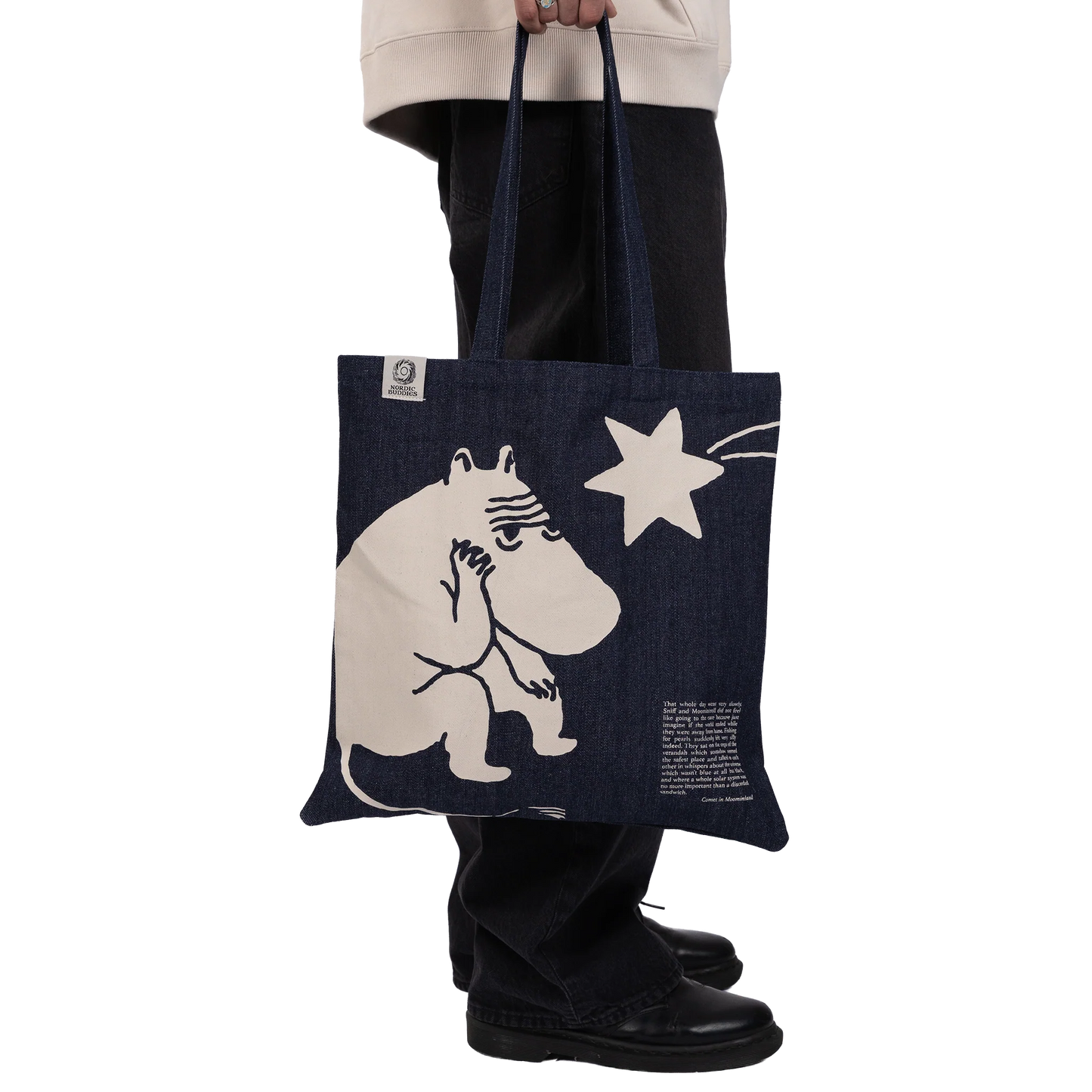 Nordicbuddies Moomin Novels Denim Bag