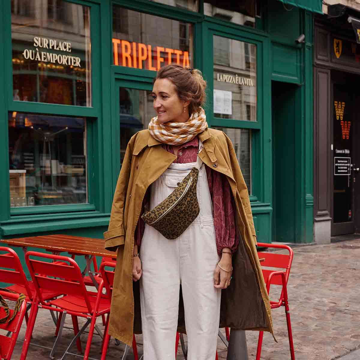 Rose in April Bum Bag Graou, Olive