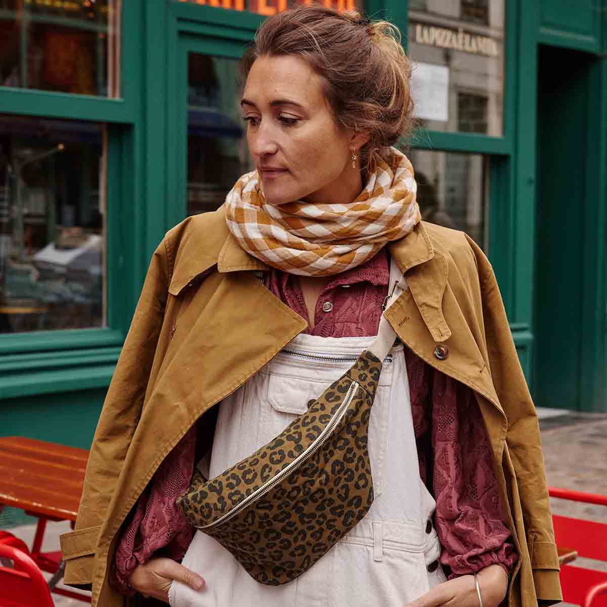 Rose in April Bum Bag Graou, Olive