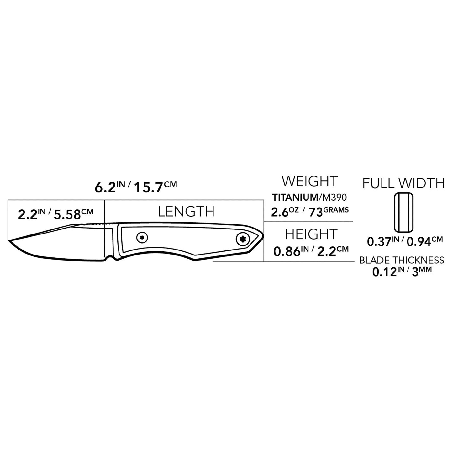 Big i Design Ti Lookout Fixed Blade