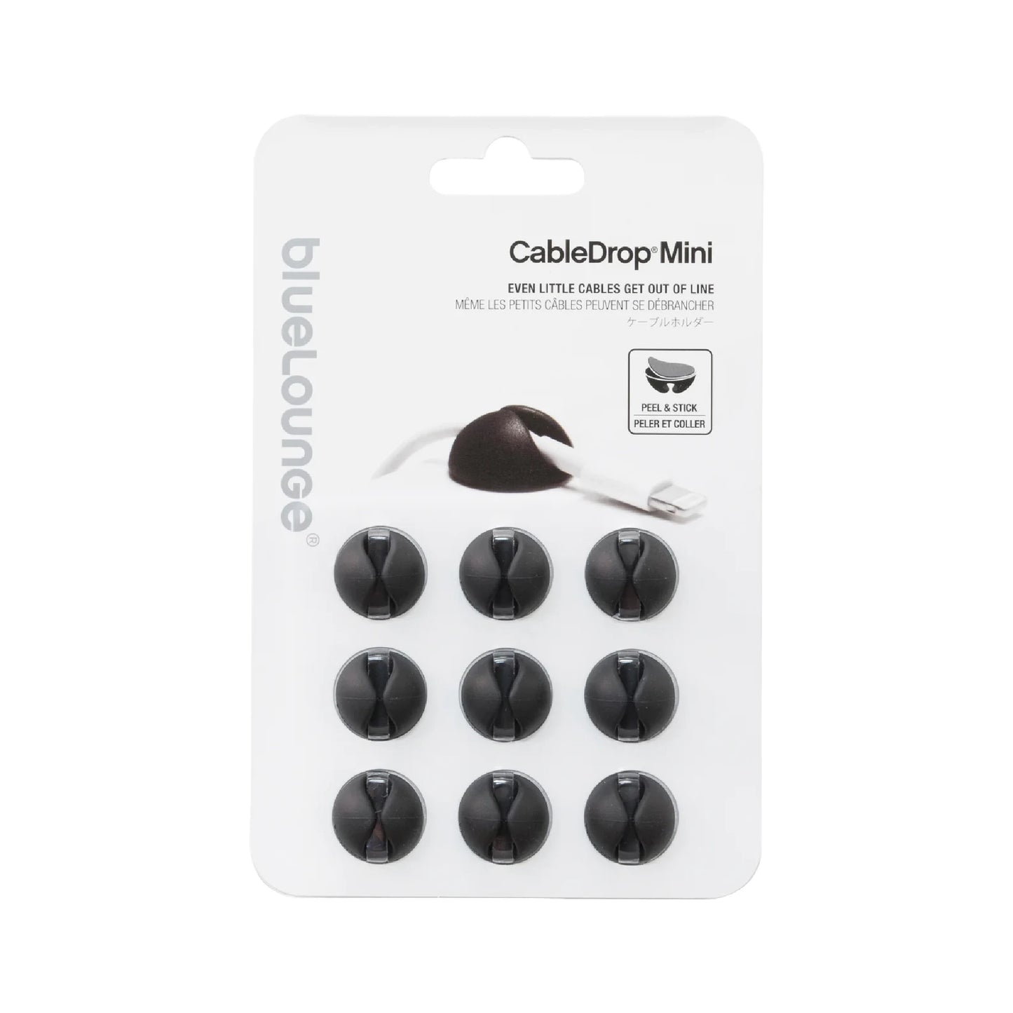Bluelounge CableDrop Mini (9-pakk)