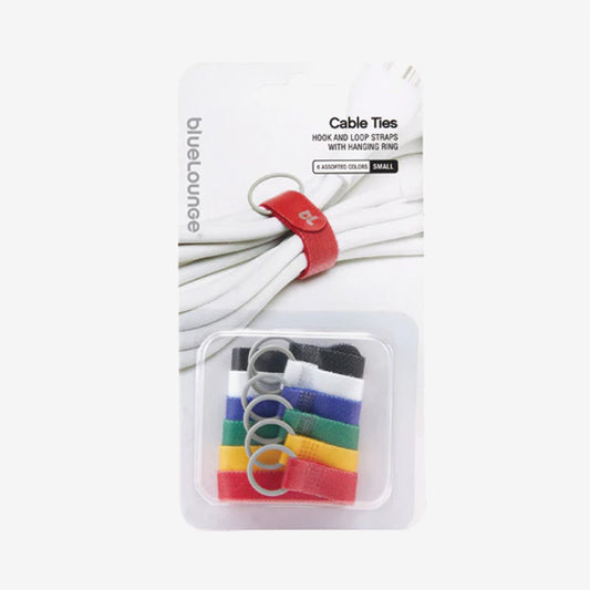 Bluelounge Cable Ties Small, 6-pakk