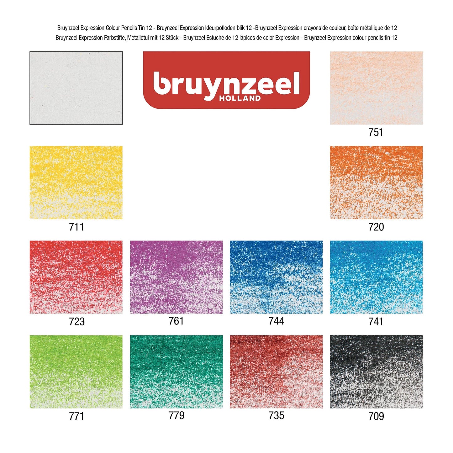Bruynzeel Expression Fargeblyanter, 12-sett