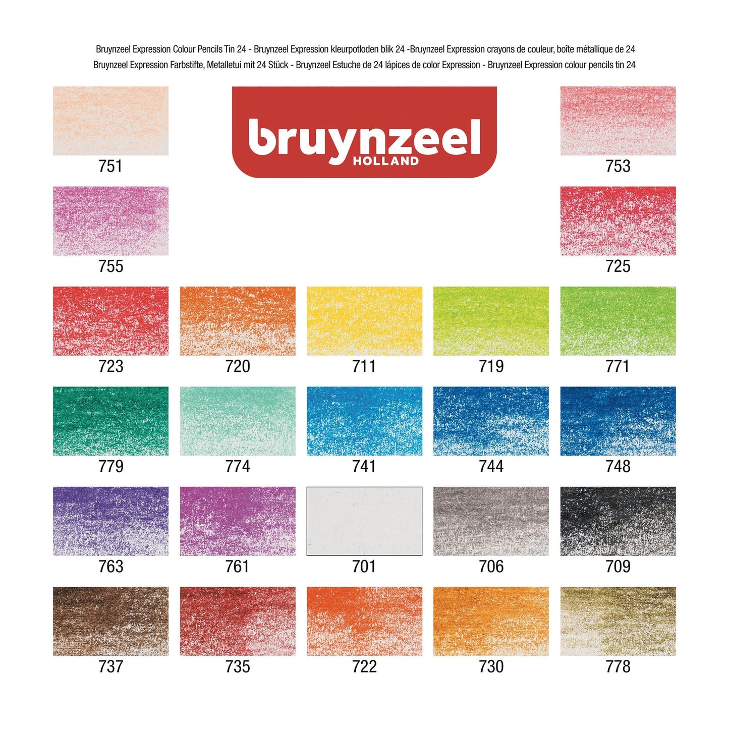 Bruynzeel Expression Fargeblyanter, 24-sett