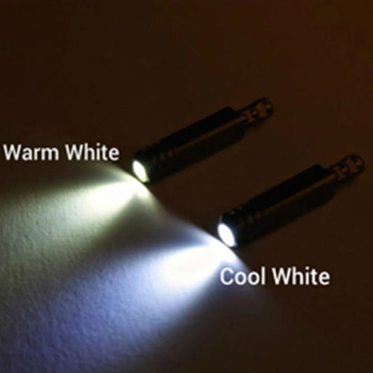 TEC-Accessoires Pixel Ti Keychain Microlight, Natural Titanium / Cool White