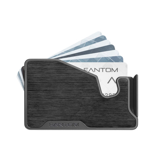 Fantom Wallet M 4-7 Cards Extra Slim, Aluminum Black