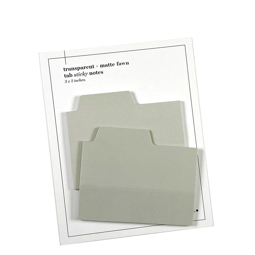 Cloth & Paper Blank Tab Sticky Note Set, Fawn