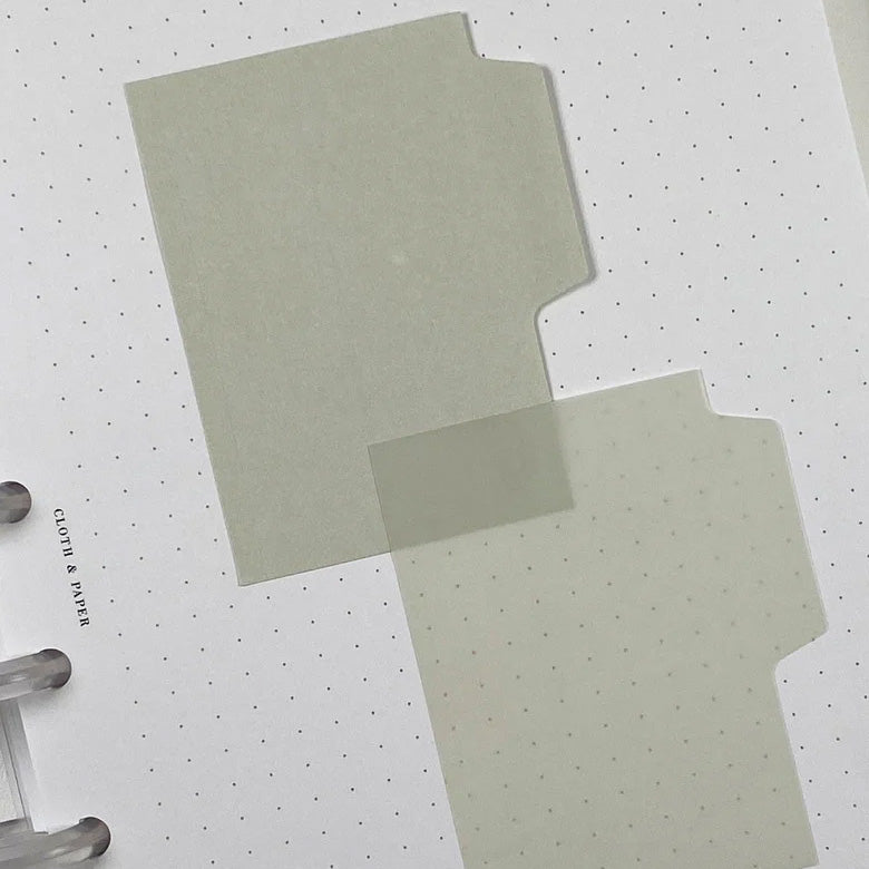 Cloth & Paper Blank Tab Sticky Note Set, Fawn