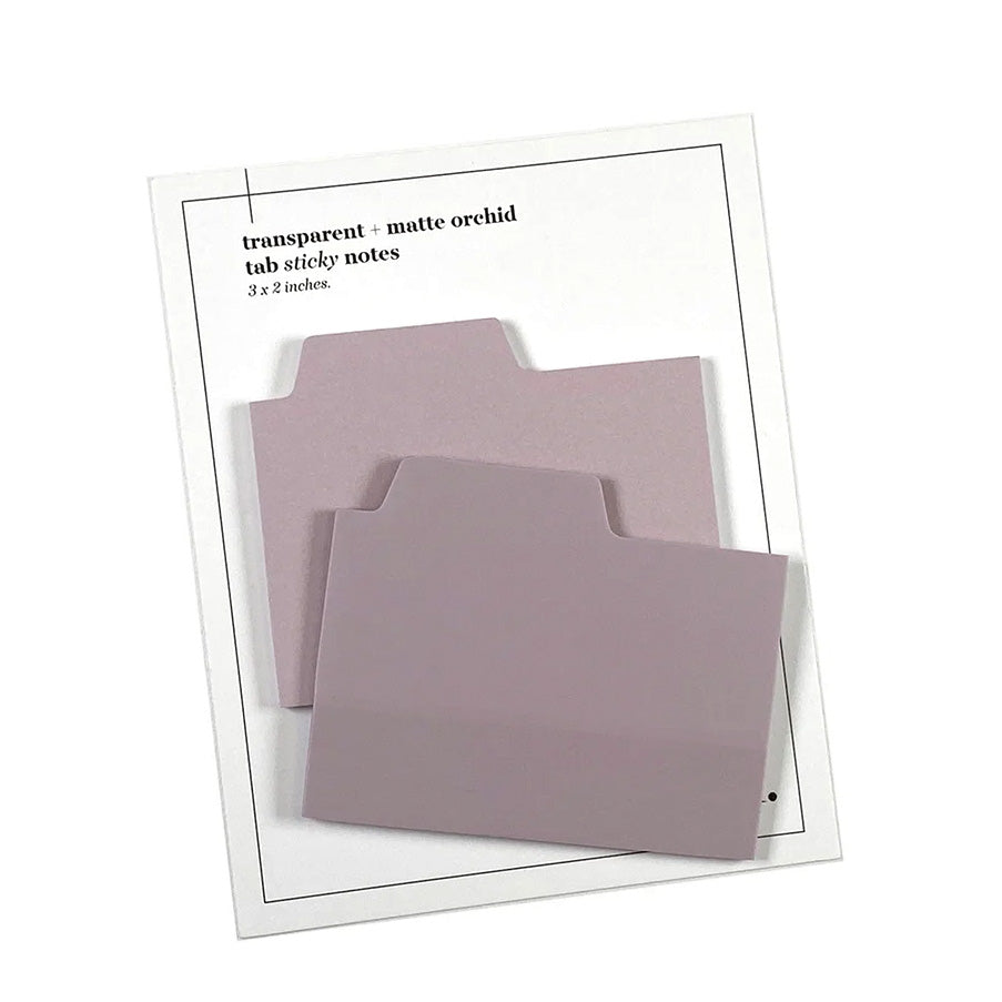 Cloth & Paper Blank Tab Sticky Note Set, Orchid