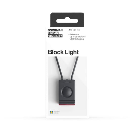 Bookman Urban Visibility Block Light Rear V2, Black