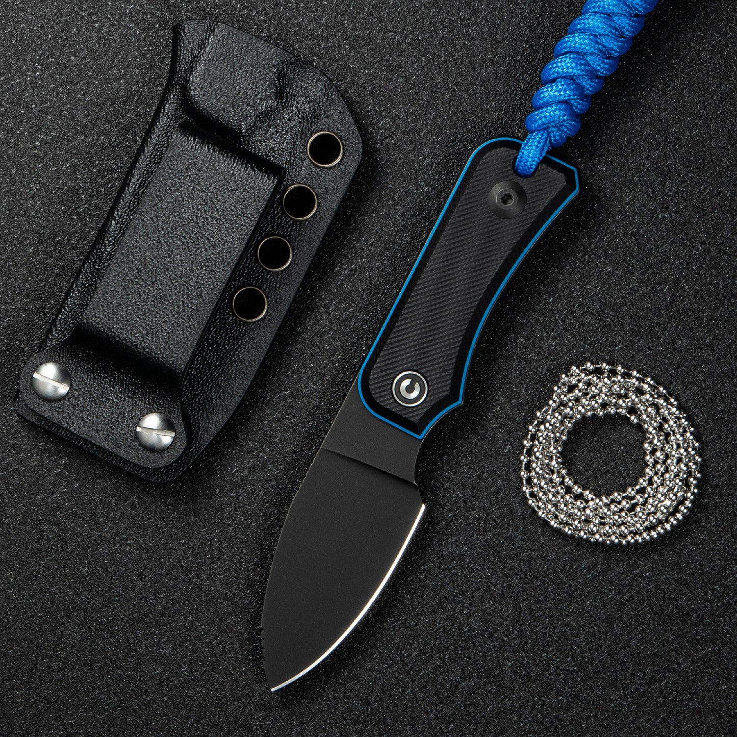 Civivi Baby Banter Fixed Blade, Black / Blue