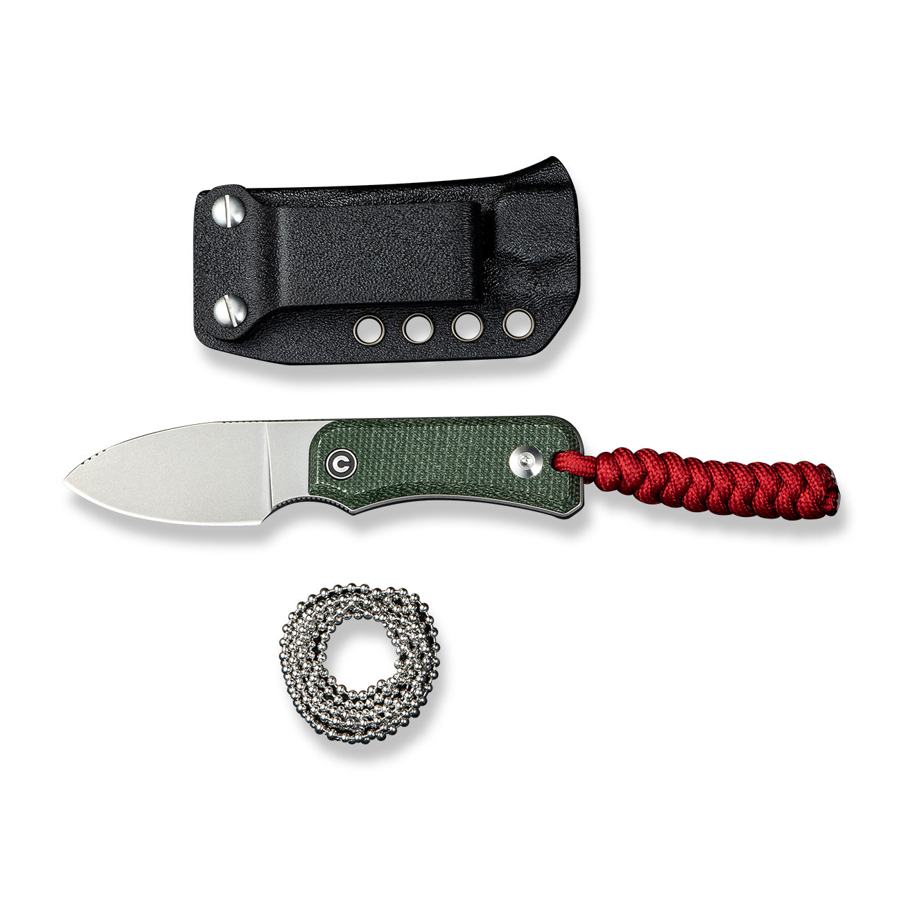 Civivi Baby Banter Fixed Blade, Green Micarta