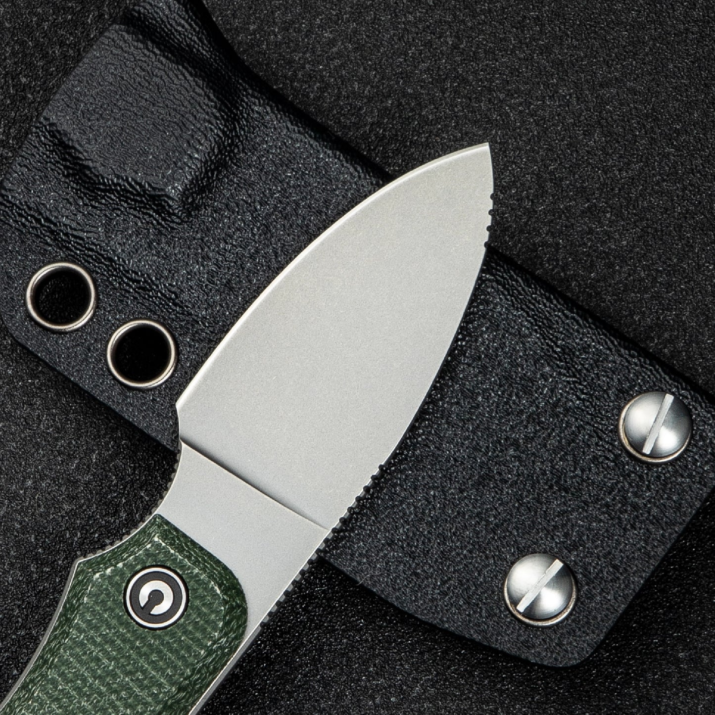 Civivi Baby Banter Fixed Blade, Green Micarta