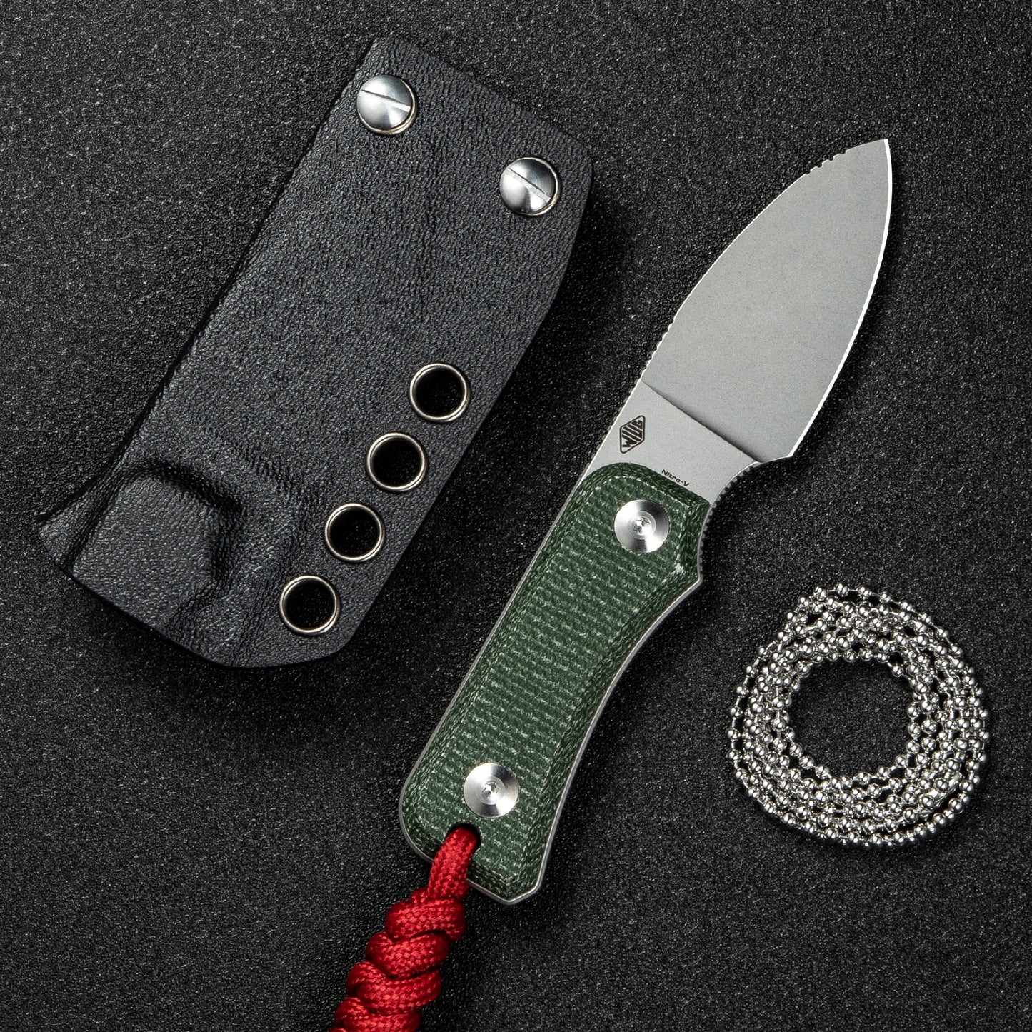 Civivi Baby Banter Fixed Blade, Green Micarta