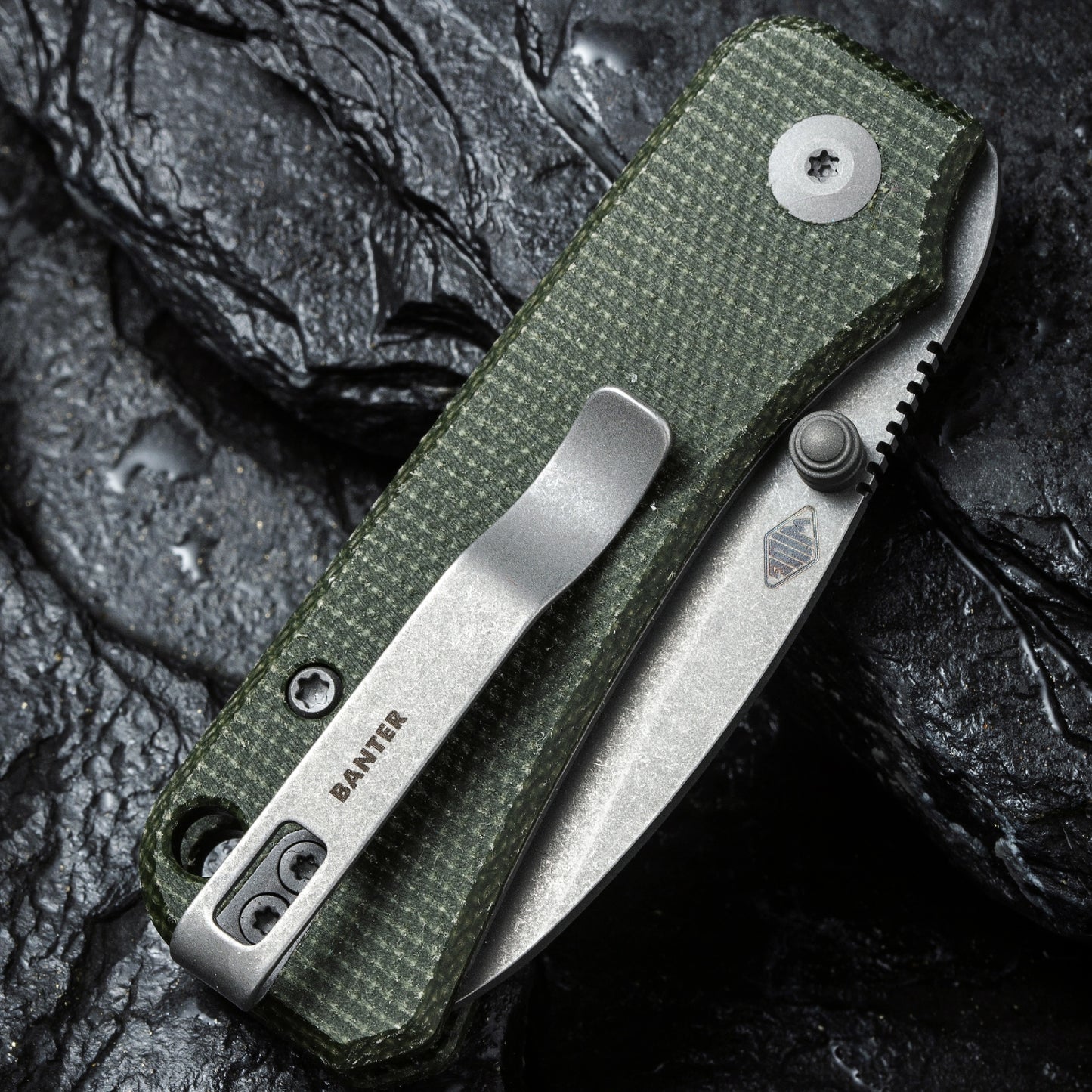 Civivi Baby Banter, Green Micarta