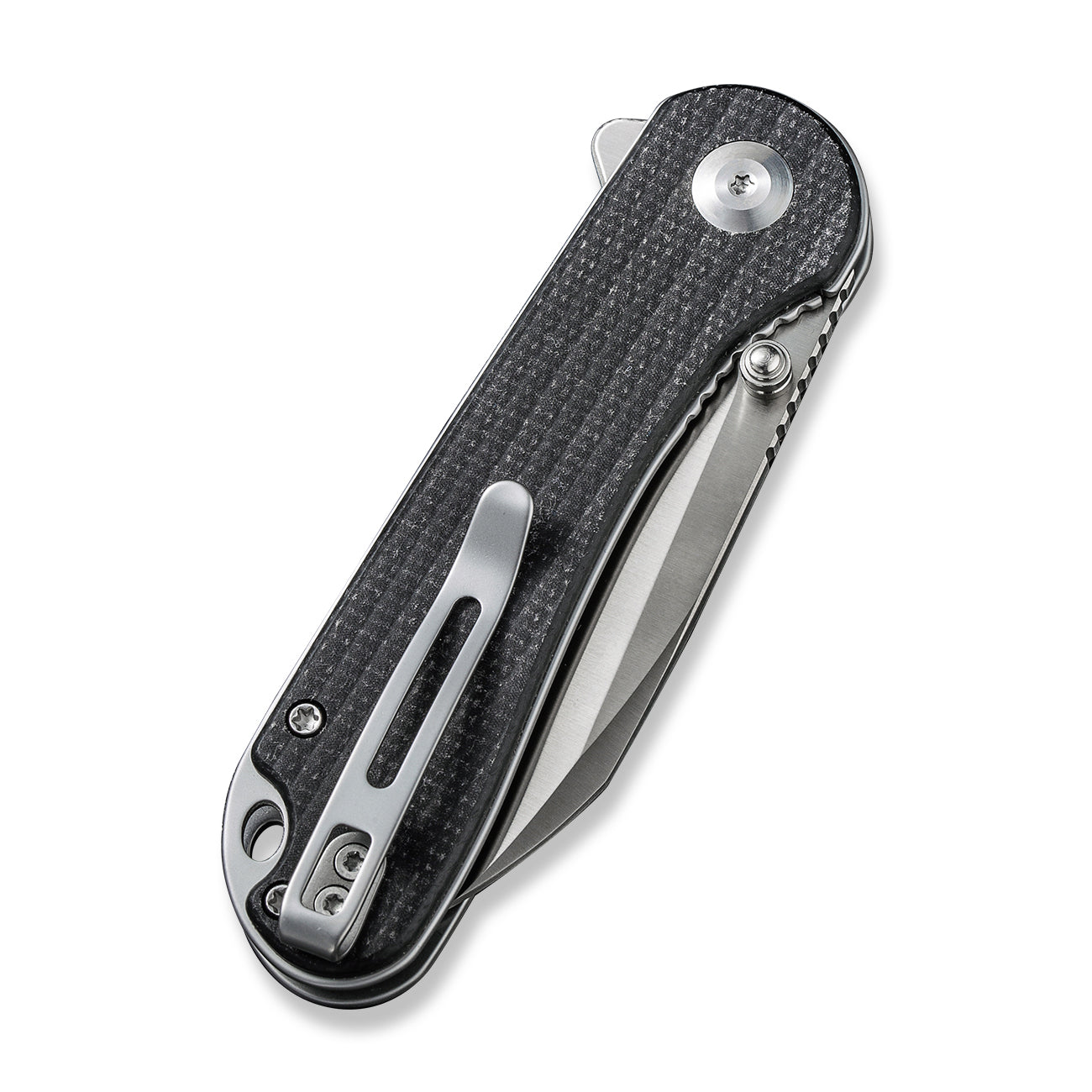 Civivi Elementum, Black Canvas Micarta Wharncliffe