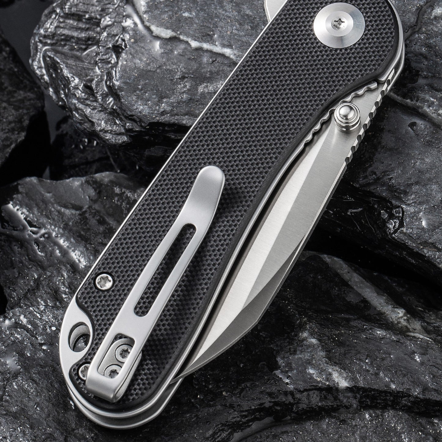 Civivi Elementum, Black Wharncliffe