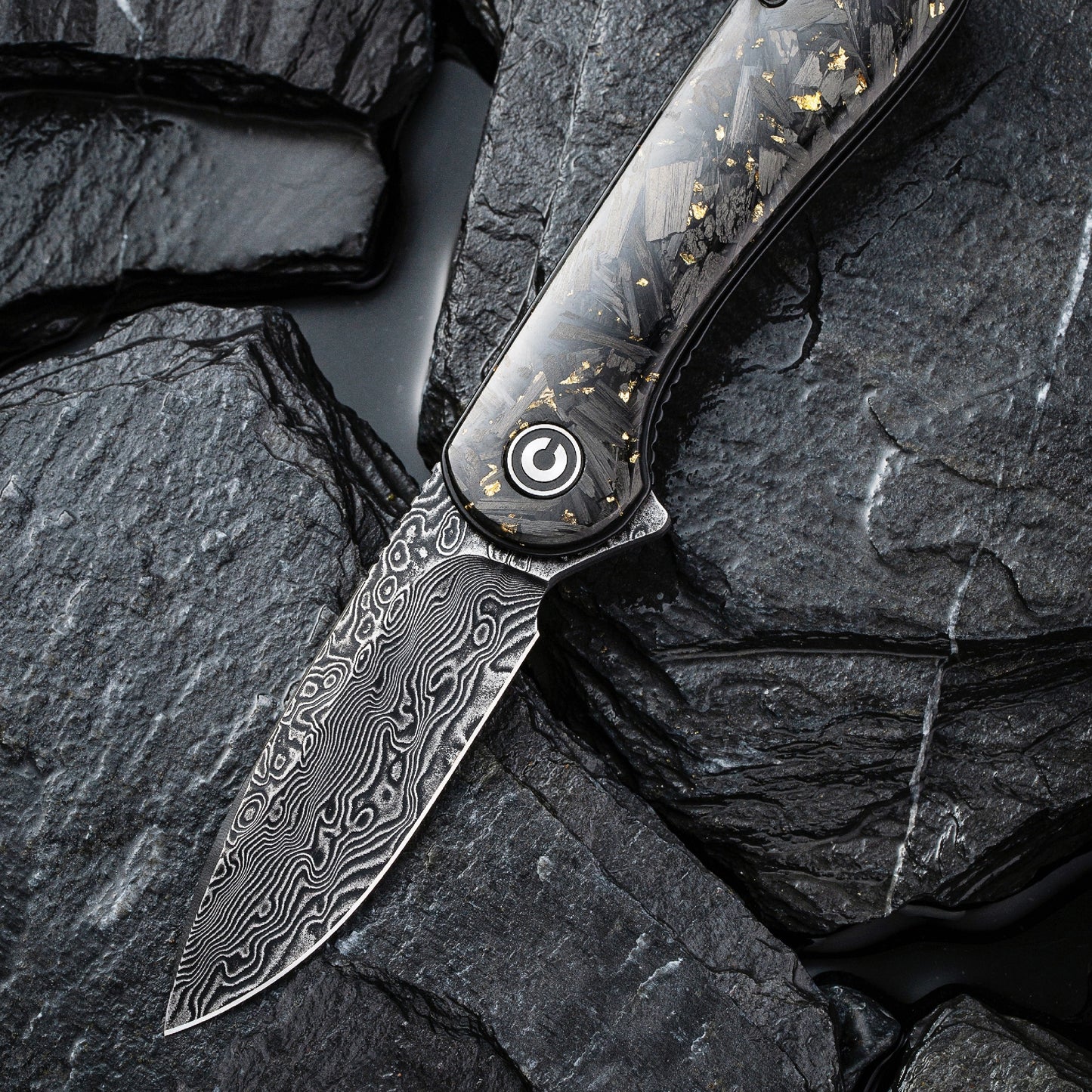 Civivi Elementum, Carbon Fiber / Gold