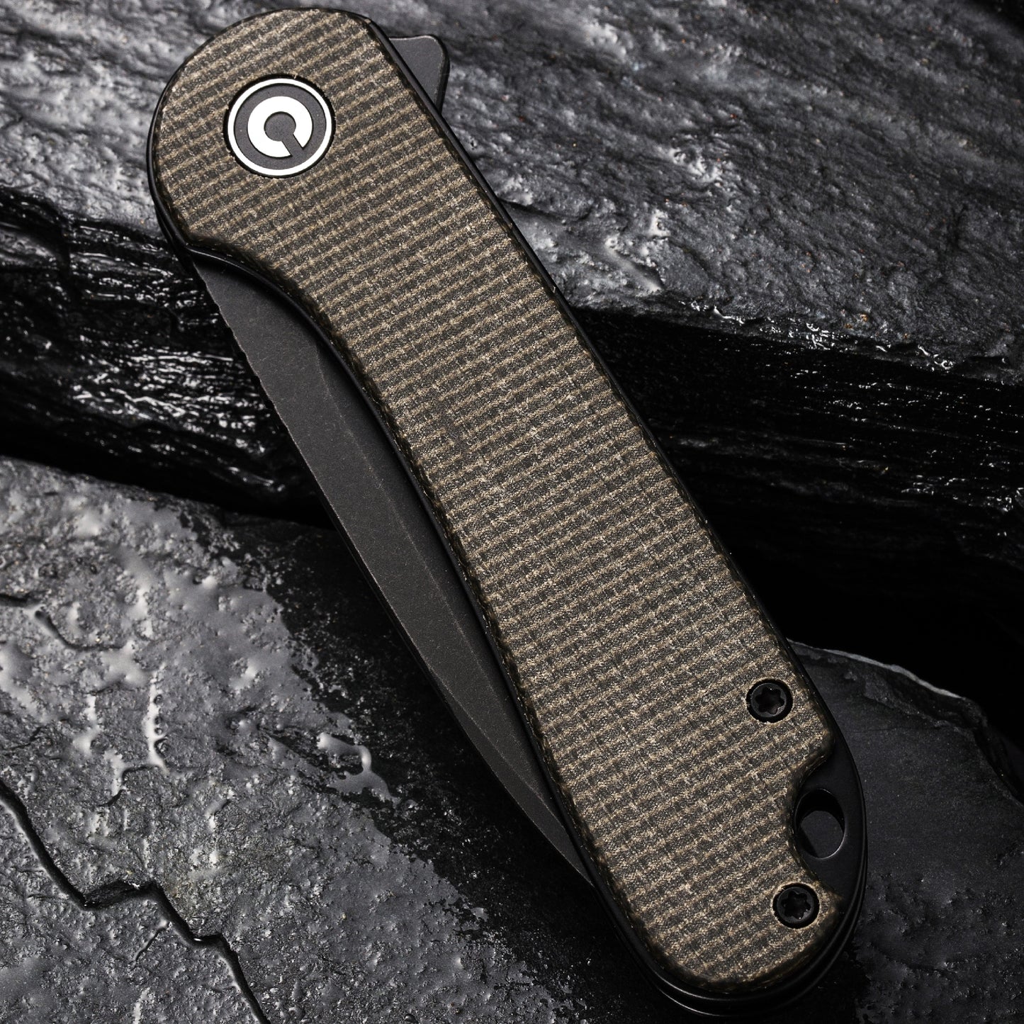 Civivi Elementum, Dark Green Micarta / Black