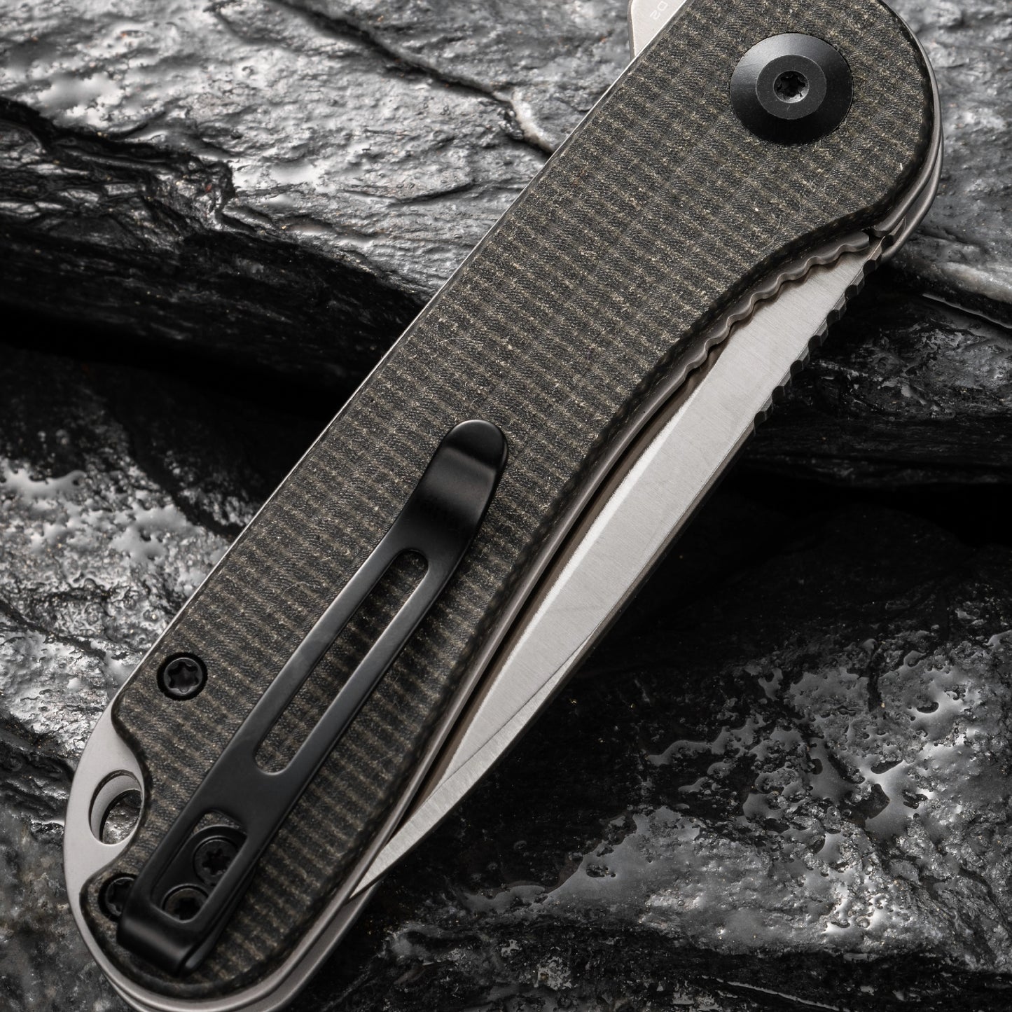 Civivi Elementum, Dark Green Micarta