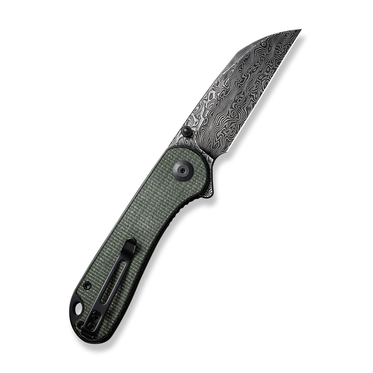 Civivi Elementum, Green Canvas Micarta Wharncliffe