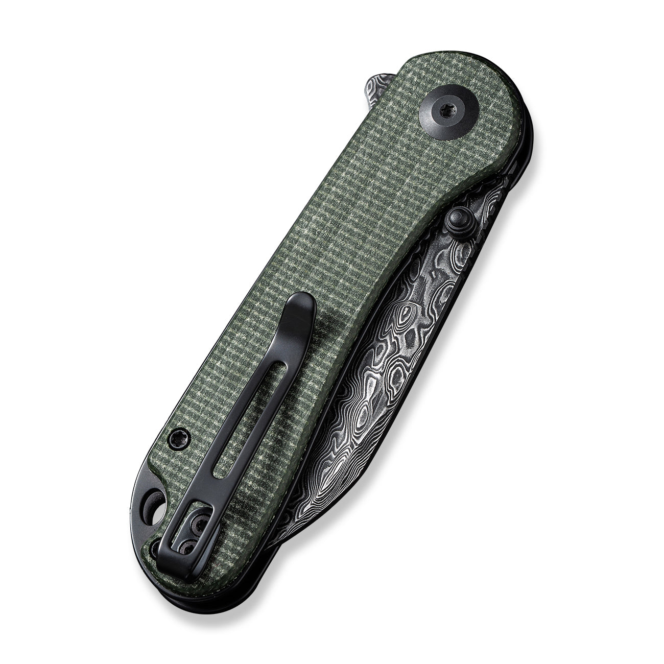 Civivi Elementum, Green Canvas Micarta Wharncliffe