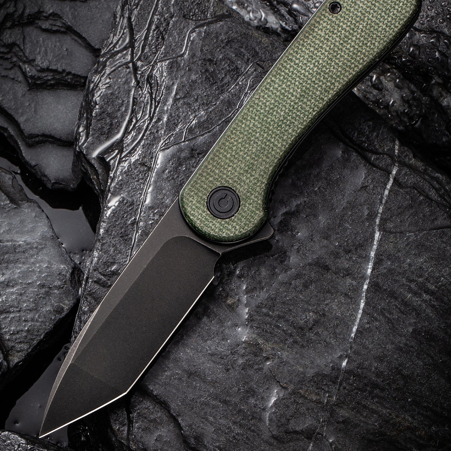 Civivi Elementum, Green Micarta