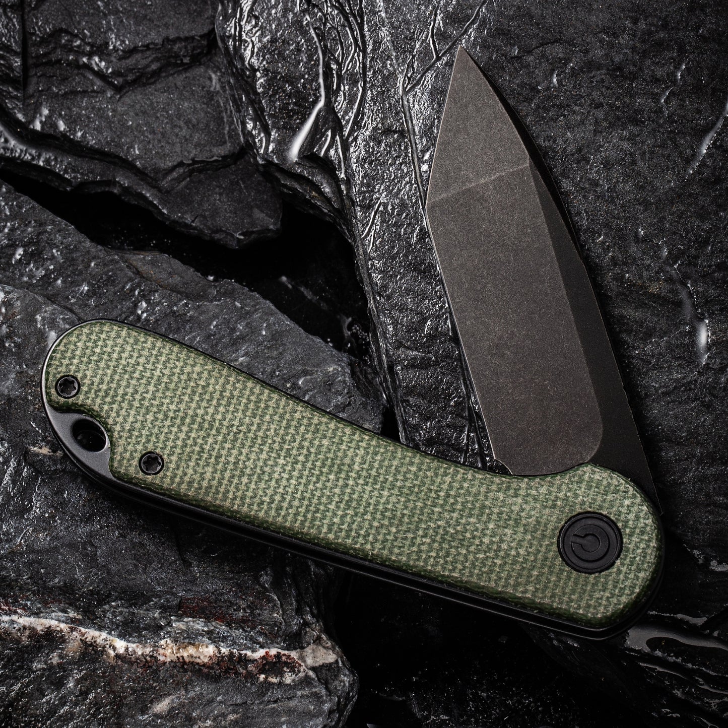 Civivi Elementum, Green Micarta