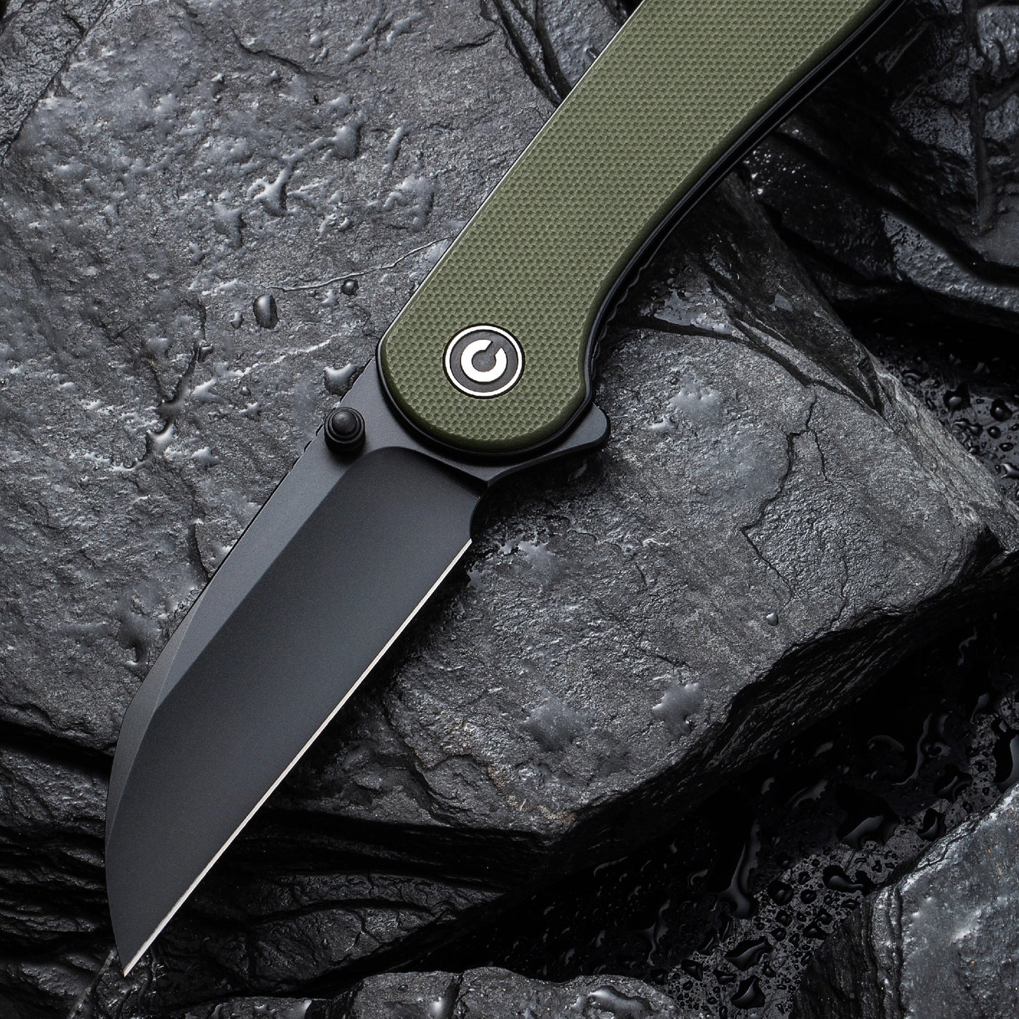 Civivi Elementum, OD Green Wharncliffe