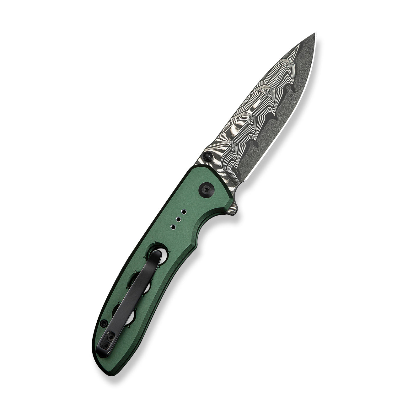 Civivi Hyperpulse, Green / Damascus Blade