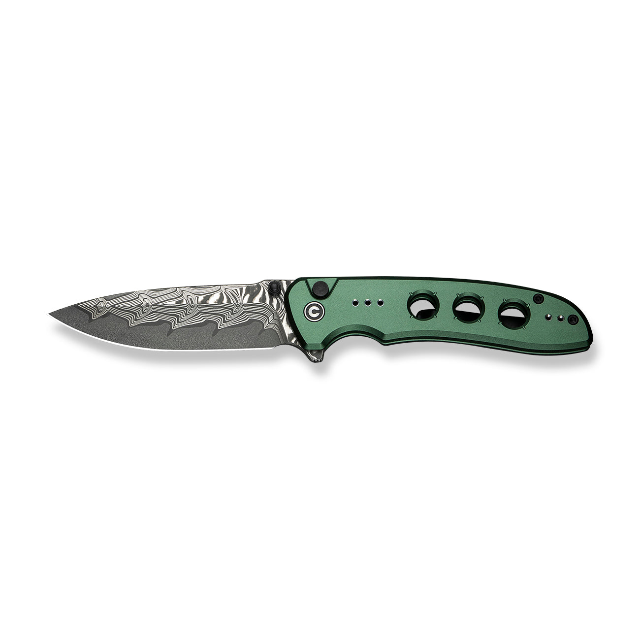 Civivi Hyperpulse, Green / Damascus Blade