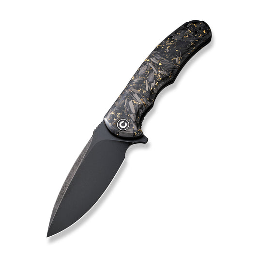 Civivi Praxis Shredded Carbon Fiber / Gold