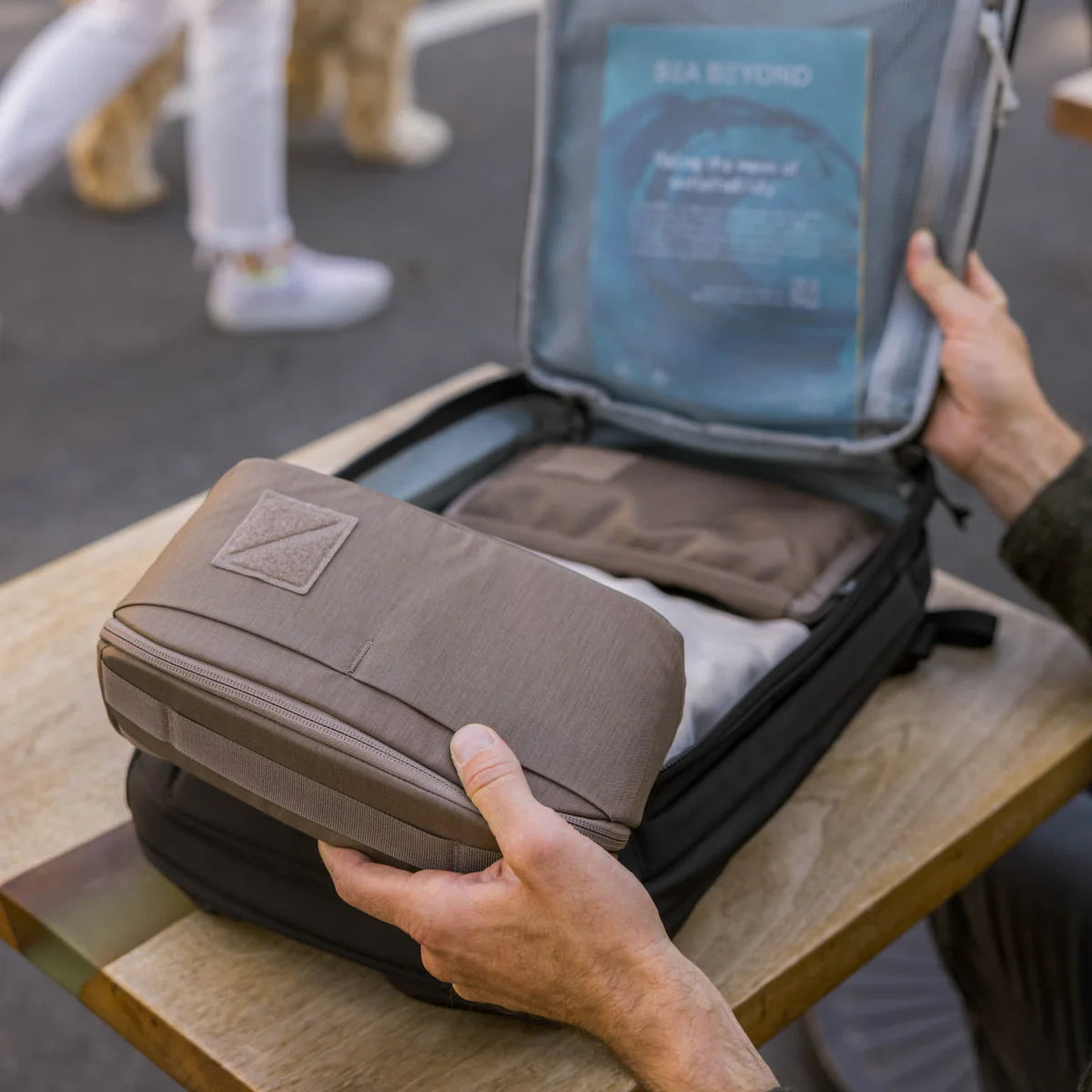 EVERGOODS Civic Access Pouch 2L, Fossil Brown