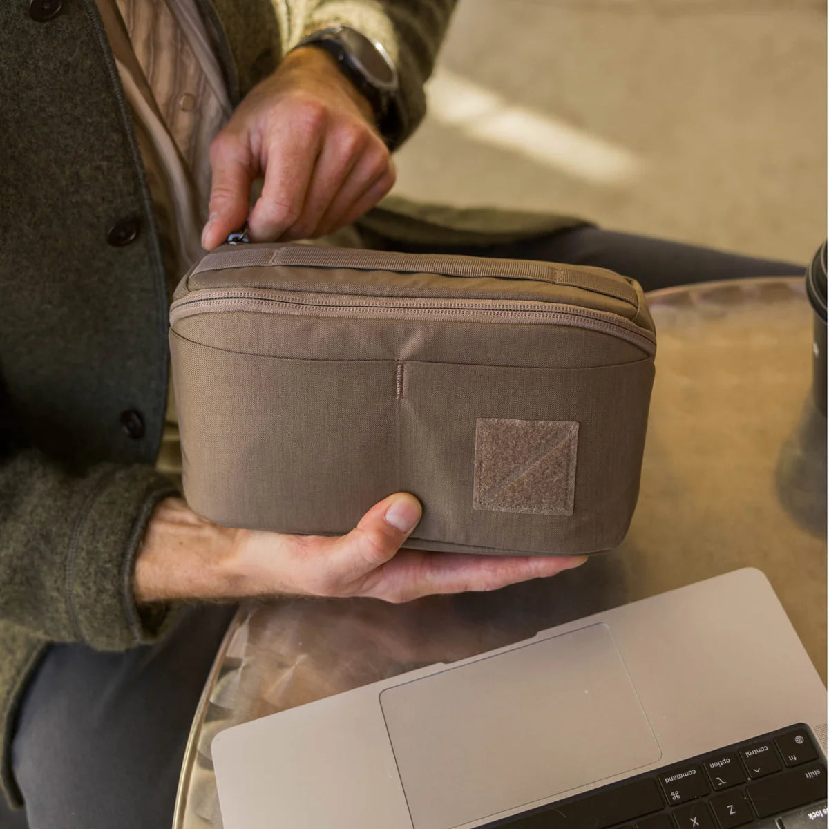 EVERGOODS Civic Access Pouch 2L, Fossil Brown