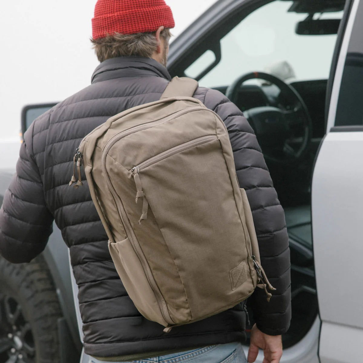 EVERGOODS Civic Travel Bag 20L, Fossil Brown