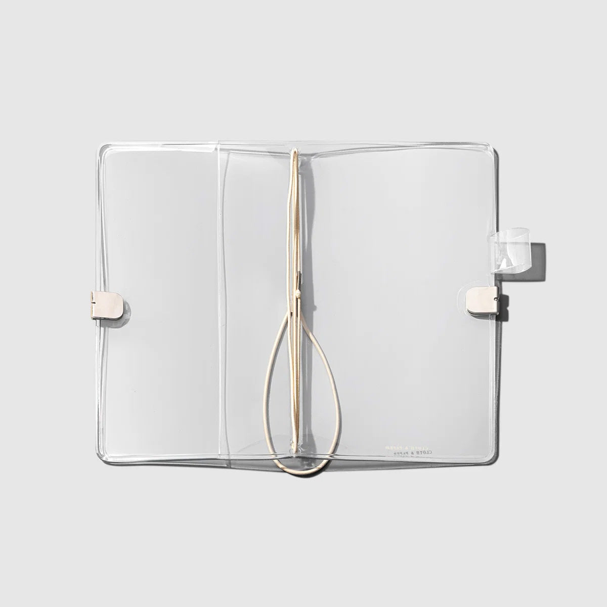 Cloth & Paper Clear Vinyl Travel Notebook Cover, Pocket Plus