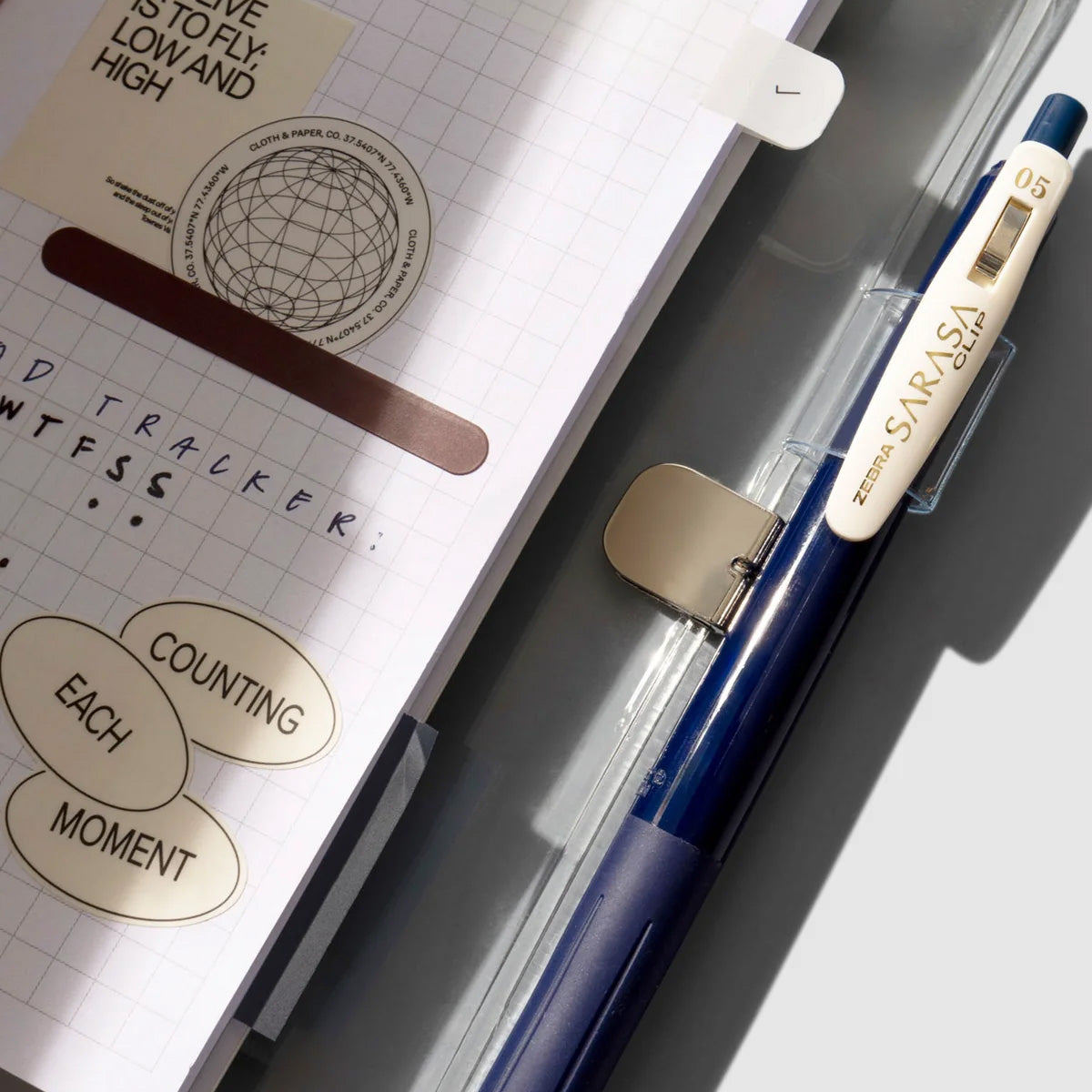 Cloth & Paper Clear Vinyl Travel Notebook Cover, Pocket Plus