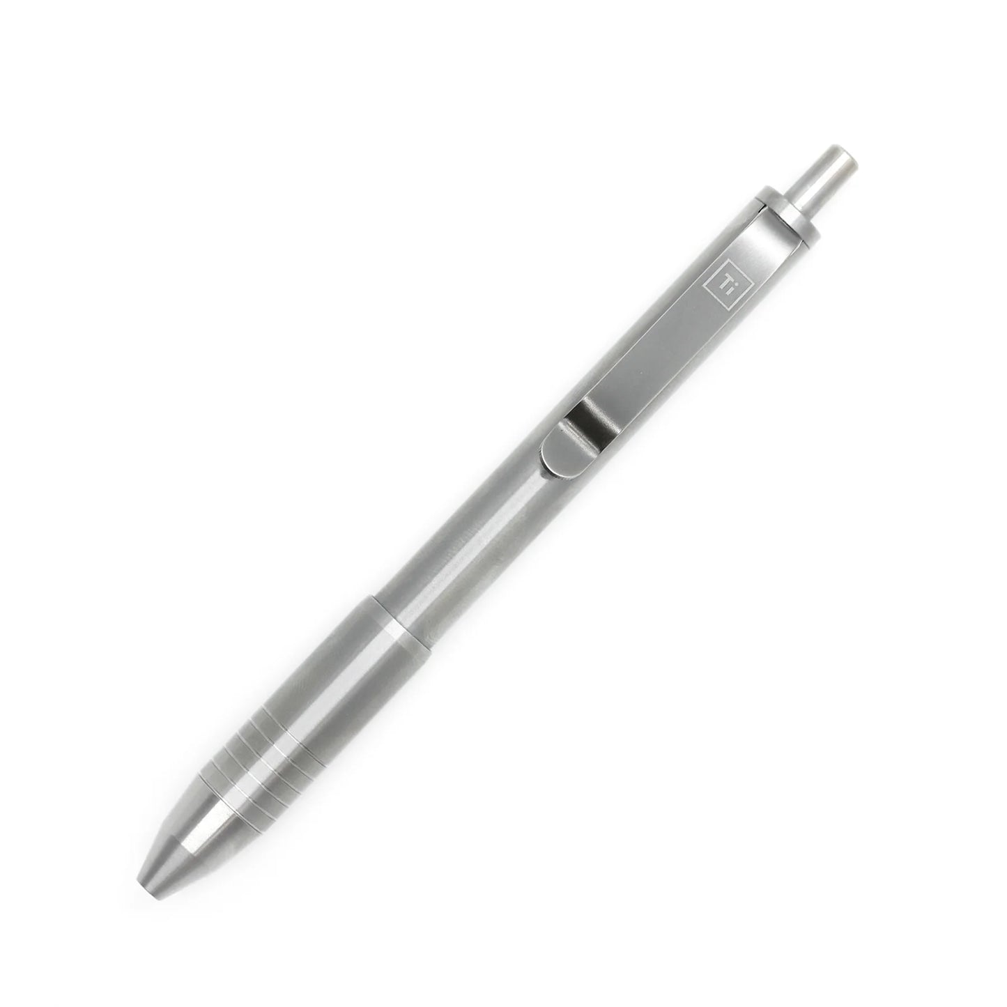 Big i Design Ti Click EDC Pen, Machined Raw